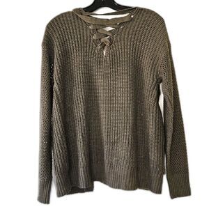 ALMOST FAMOUS Army Green Whimsigoth Grunge Feminine Cardigan Small